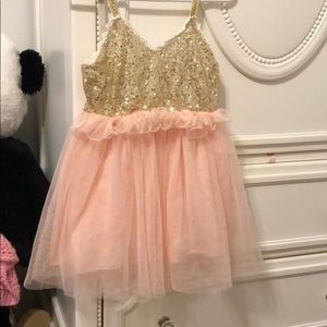 Size 2t - 3t sequin and tutu dress